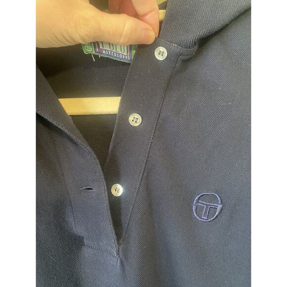 Sergio Tacchini Shirt Womens Medium Vintage Tennis Polo Old Money Preppy Tank - Picture 4 of 11